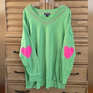 Studio Park Elbow Patch Tunic Sweater